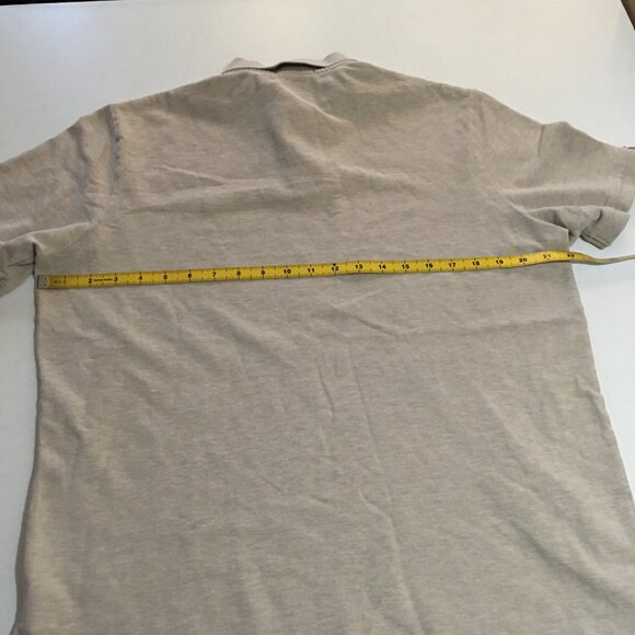 Polo Ralph Lauren Classic Fit Mens Large Polo Shirt Beige Preppy - Picture 7 of 8